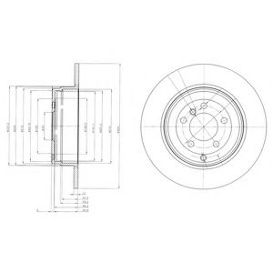 BG4066 DELPHI Тормозной диск BG466
