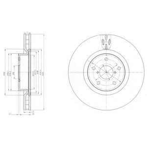 BG9055 DELPHI тормозной диск