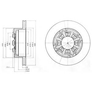 BG4171 DELPHI Тормозной диск BG4171