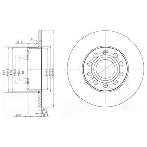 BG3890C DELPHI ТОРМОЗНОЙ ДИСК