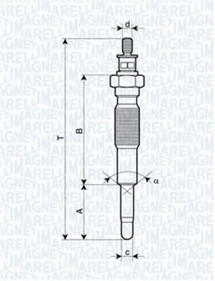 062900063304 MAGNETI MARELLI свеча накаливания